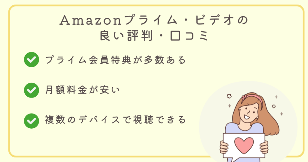 amazonプライム・ビデオ評判1